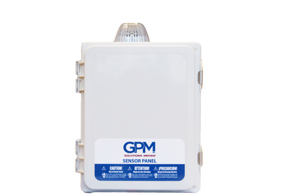 NEMA 4X rated GPM Sensor Panel